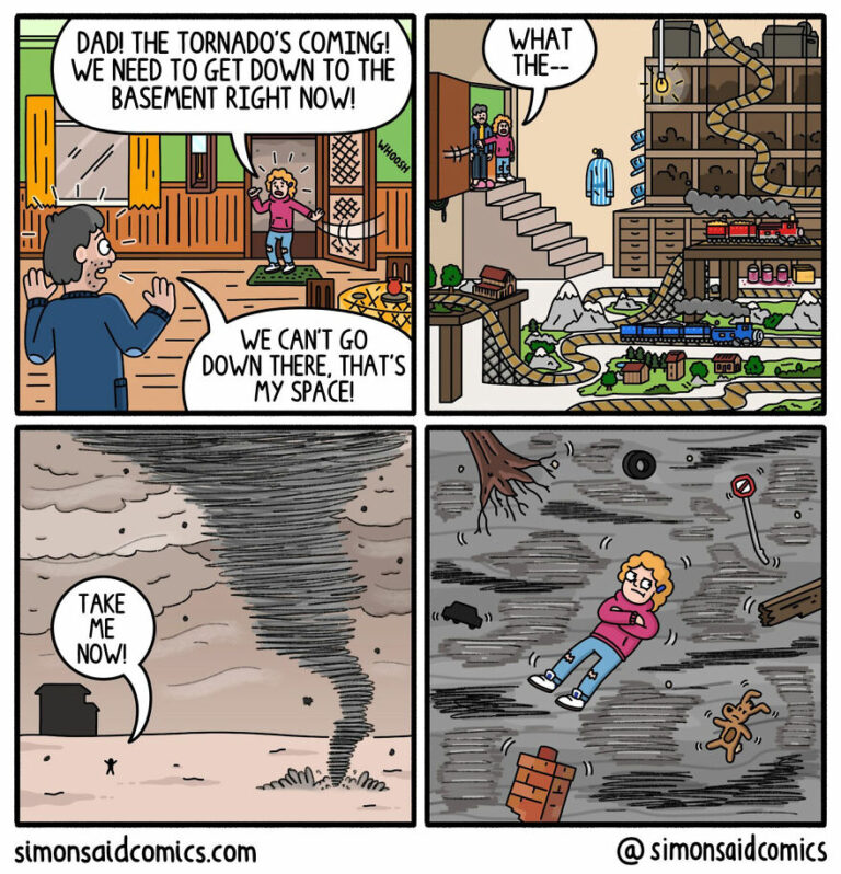 30 Dark-Humored Comics With Unexpected Twists By Artist Simon Johnson