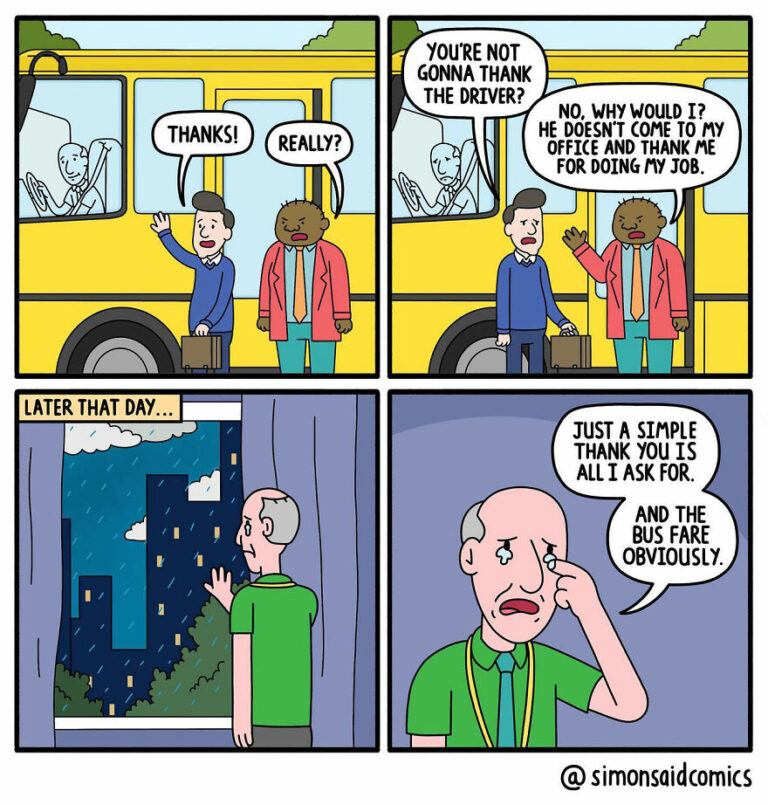 30 Dark-Humored Comics With Unexpected Twists By Artist Simon Johnson